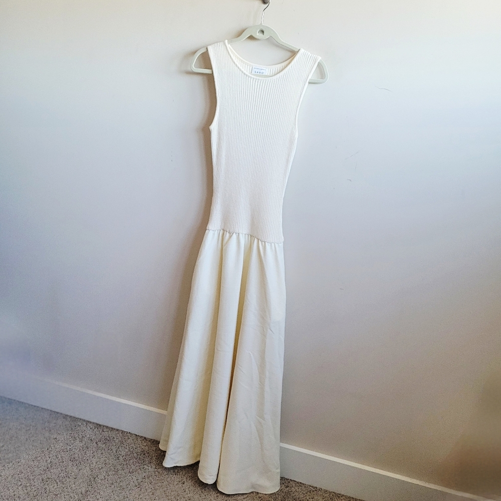 Sabo Skirt Cream Maxi Dress - Picture 9 of 12